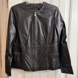 Women’s Genuine Black Leather Jacket